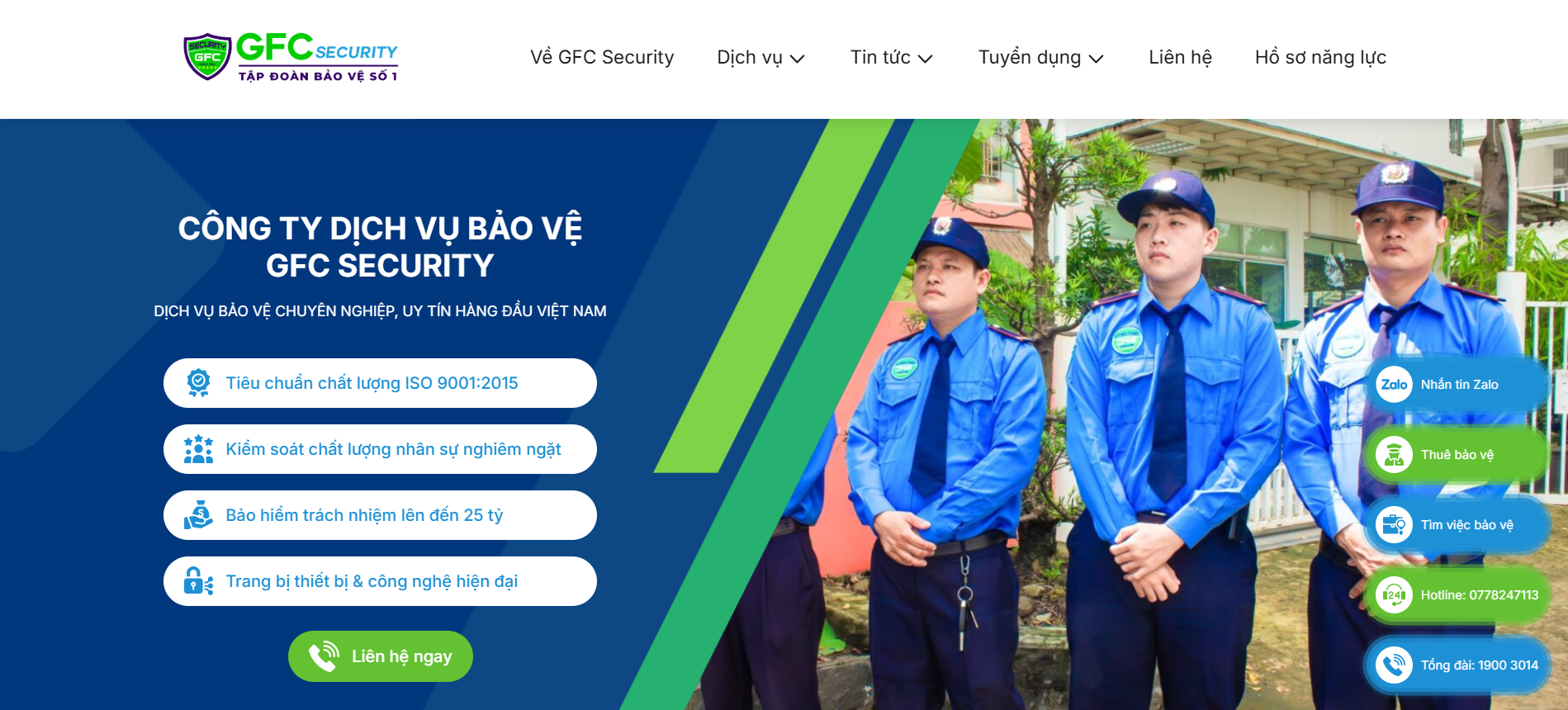 công ty bảo vệ uy tín