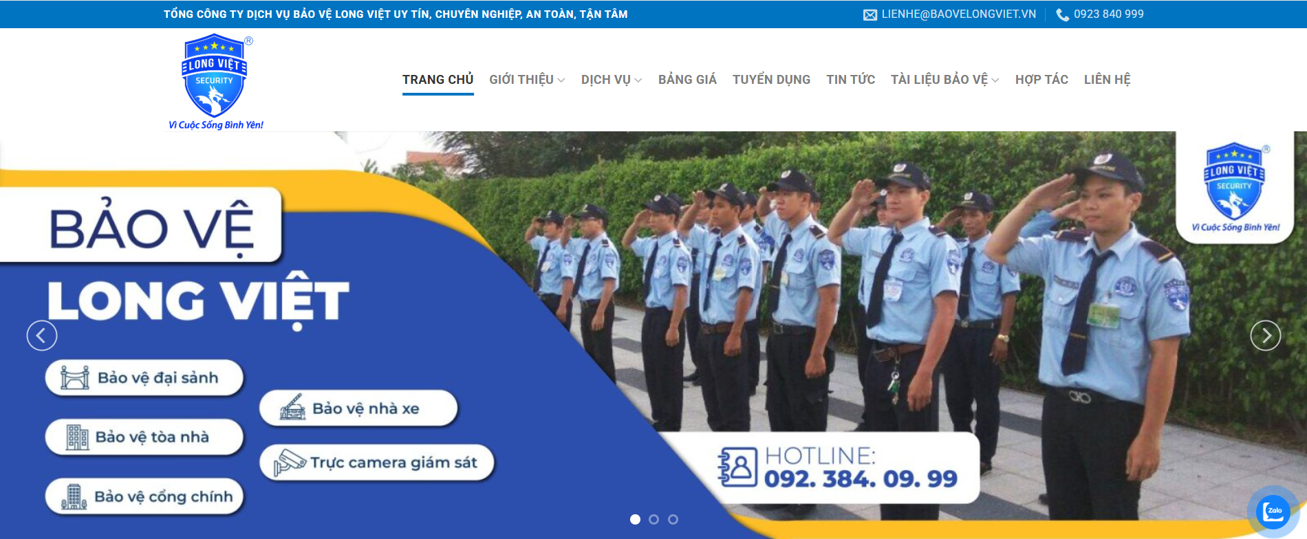 công ty bảo vệ dịch vụ