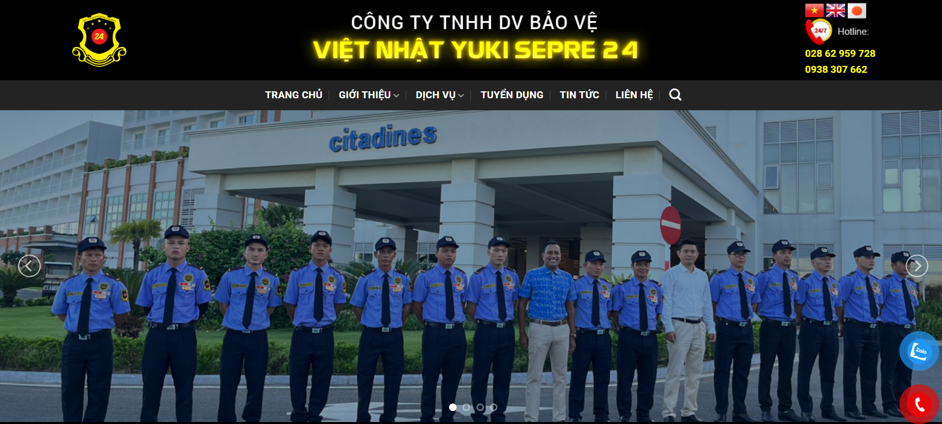 công ty dịch vụ bảo vệ uy tín